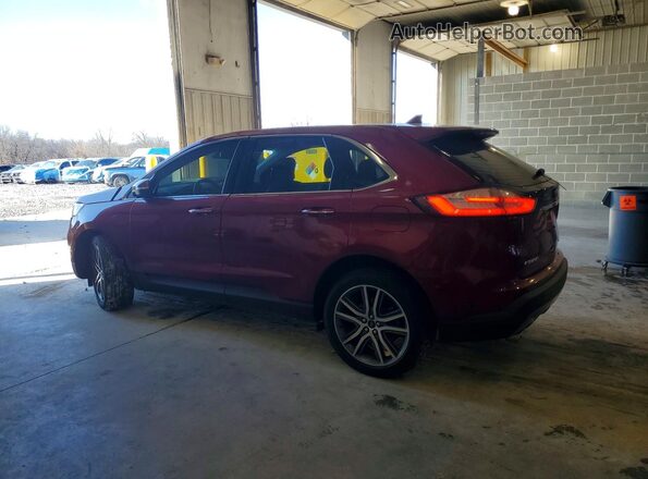 2FMPK4K93KBC01142 2019 FORD EDGE Красный Задняя левая четверть