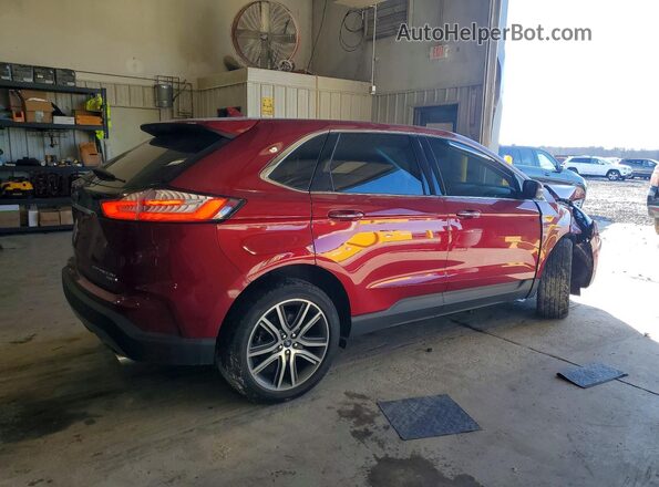 2FMPK4K93KBC01142 2019 FORD EDGE Красный Задняя правая четверть