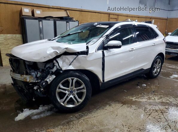 2FMPK4K94GBC51264 2016 FORD EDGE Белый Передняя левая четверть