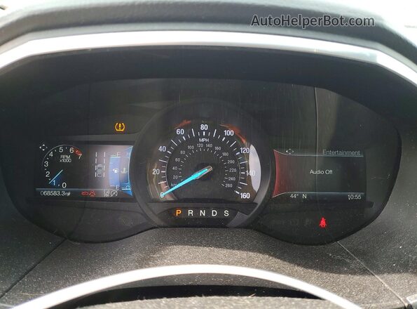 2FMPK4K94KBC60488 2019 FORD EDGE Темно-бордовый Вид щитка приборов