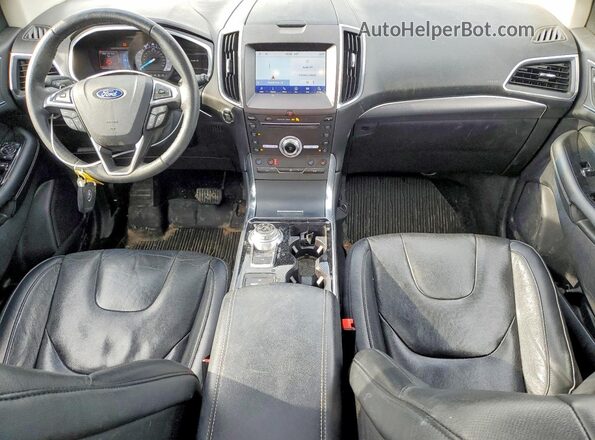 2FMPK4K94KBC60488 2019 FORD EDGE Темно-бордовый Вид панели приборов
