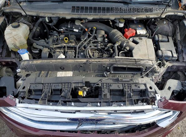 2FMPK4K94KBC60488 2019 FORD EDGE Темно-бордовый Вид подкапотного пространства