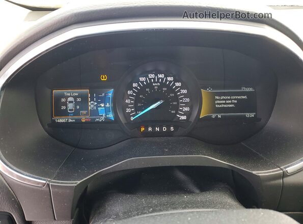 2FMPK4K98KBC65483 2019 FORD EDGE Синий Вид щитка приборов