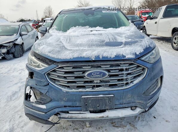 2FMPK4K98KBC65483 2019 FORD EDGE Синий Вид спереди