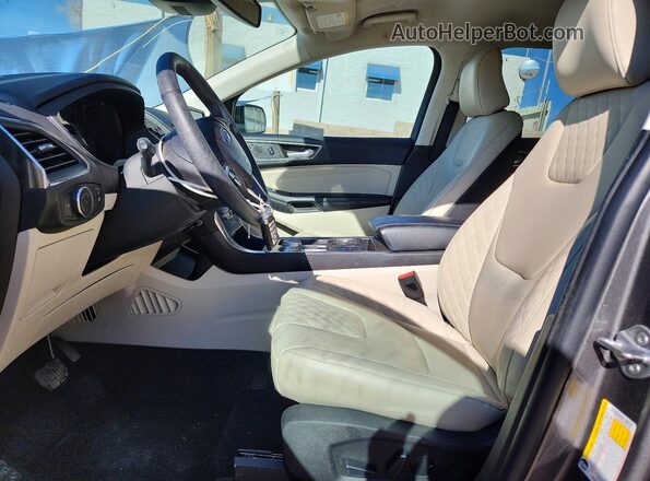 2FMPK4K98PBA49334 2023 FORD EDGE Gray Widok wnętrza z przodu