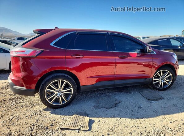 2FMPK4K99KBC09486 2019 FORD EDGE Красный Задняя правая четверть