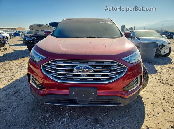 2FMPK4K99KBC09486 2019 FORD EDGE Красный Вид спереди