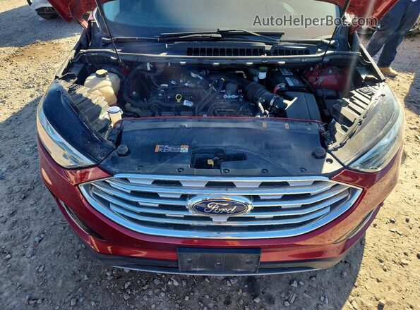 2FMPK4K99KBC09486 2019 FORD EDGE Красный Вид задней части салона