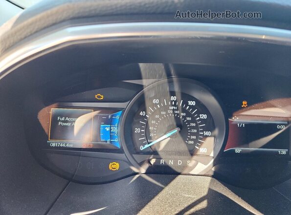 2FMPK4K99KBC09486 2019 FORD EDGE Красный Вид щитка приборов
