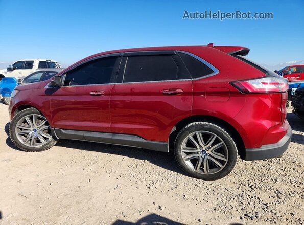 2FMPK4K99KBC09486 2019 FORD EDGE Красный Задняя левая четверть