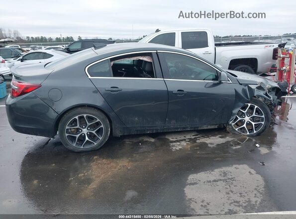 2G4GL5EX6H9188321 2017 BUICK REGAL Gray Rear interior view