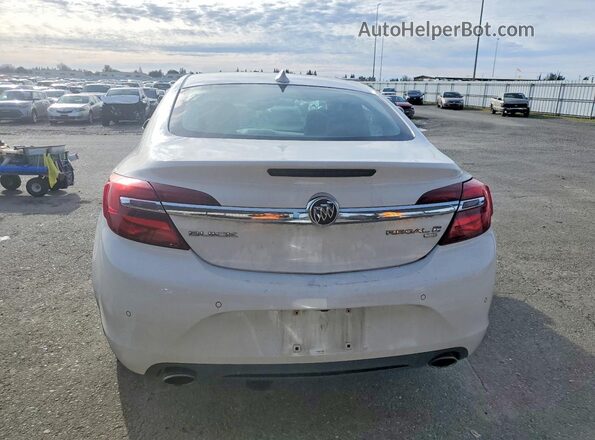 2G4GR5EX1G9180687 2016 BUICK REGAL Белый Вид сзади