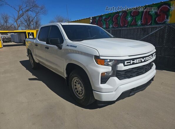 2GCUDAED6R1241005 2024 CHEVROLET SILVERADO Белый Передняя левая четверть