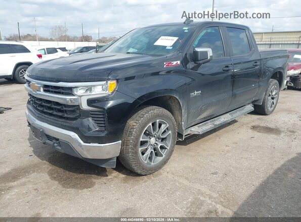 2GCUDDED1P1122695 2023 CHEVROLET SILVERADO Black წინა მარცხენა ხედი სამი მეოთხედიდან