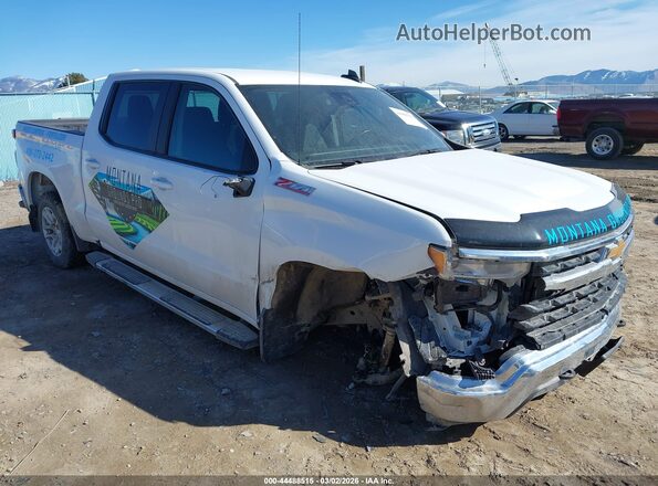 2GCUDDED4P1155318 2023 CHEVROLET SILVERADO Белый Передняя правая четверть