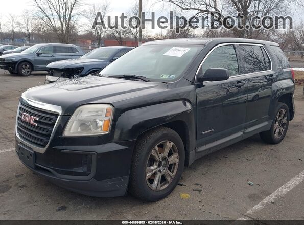 2GKALMEK0H6124967 2017 GMC TERRAIN Черный Передняя левая четверть