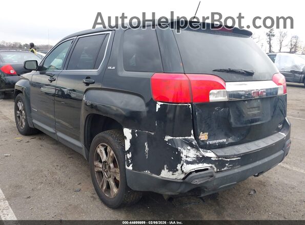 2GKALMEK0H6124967 2017 GMC TERRAIN Черный Задняя левая четверть