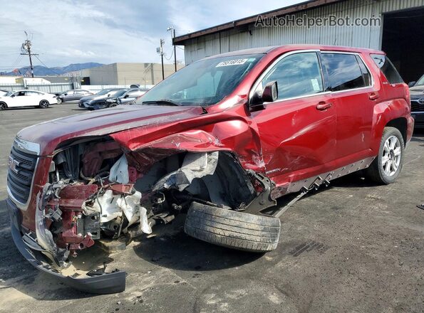 2GKALMEKXH6129609 2017 GMC TERRAIN Burgundy Передня ліва чверть