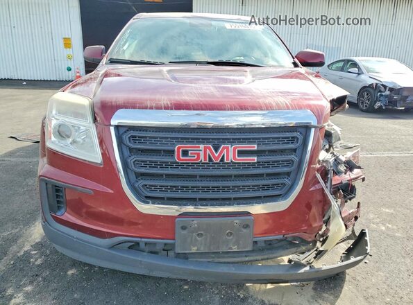 2GKALMEKXH6129609 2017 GMC TERRAIN Burgundy Вид спереду