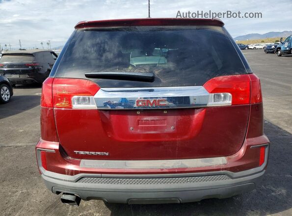 2GKALMEKXH6129609 2017 GMC TERRAIN Burgundy Вид ззаду