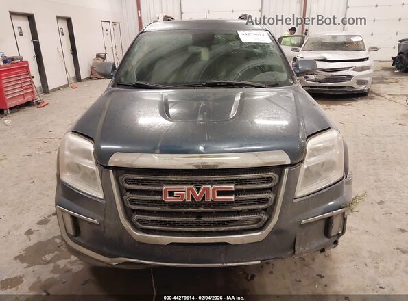 2GKFLTE30G6347694 2016 GMC TERRAIN Синий Вид щитка приборов