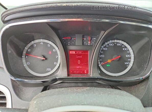 2GKFLUEK2G6175603 2016 GMC TERRAIN Белый Вид щитка приборов
