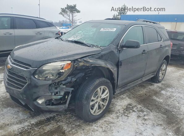 2GNALCEK6H1593295 2017 CHEVROLET EQUINOX Черный Передняя левая четверть