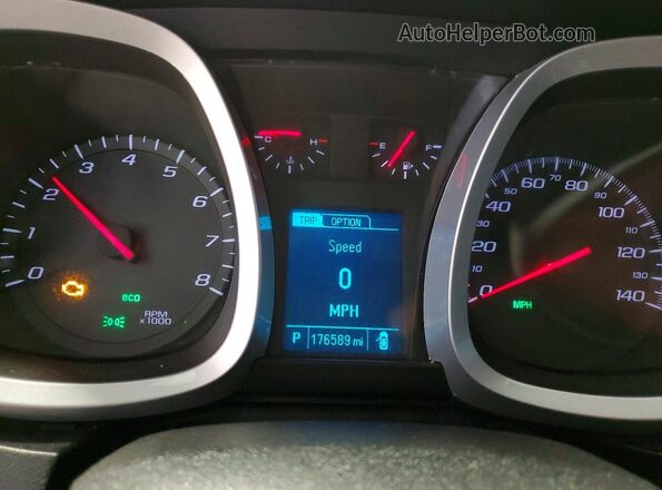 2GNALCEKXG1177894 2016 CHEVROLET EQUINOX Белый Вид щитка приборов