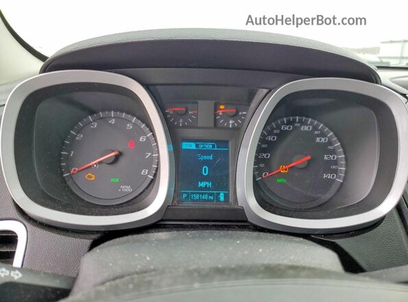 2GNALCEKXH1557318 2017 CHEVROLET EQUINOX Белый Вид щитка приборов