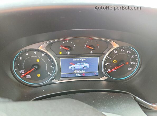 2GNAXPEX6K6101348 2019 CHEVROLET EQUINOX Gray Widok zestawu wskaźników