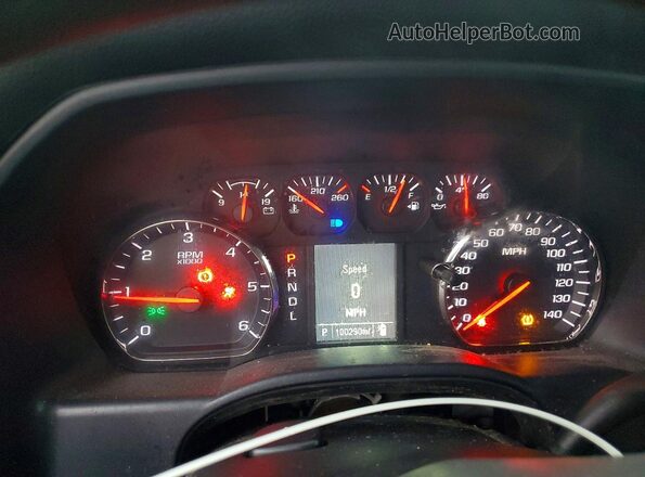2GTV2LEC7K1106876 2019 GMC SIERRA Black Вид щитка приладів