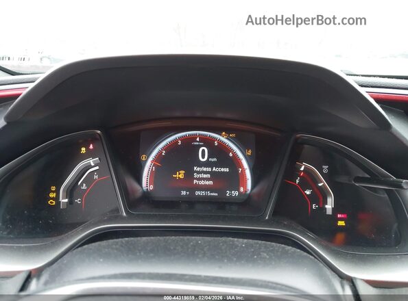 2HGFC1E52LH701667 2020 HONDA CIVIC SI Gray Widok tylnych siedzeń