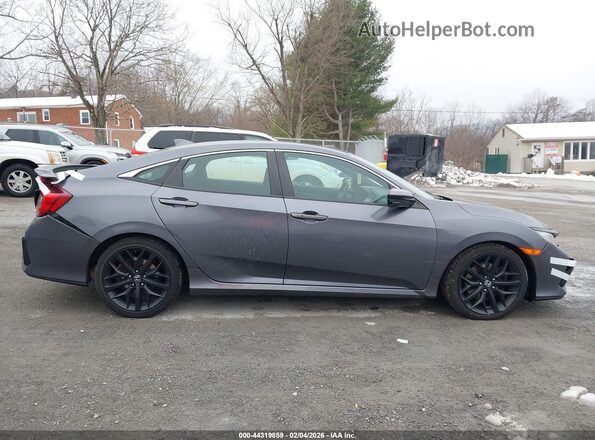 2HGFC1E52LH701667 2020 HONDA CIVIC SI Gray Widok wnętrza z tyłu