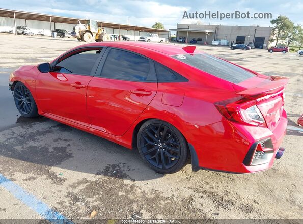 2HGFC1E52LH707291 2020 HONDA CIVIC SI Красный Задняя левая четверть