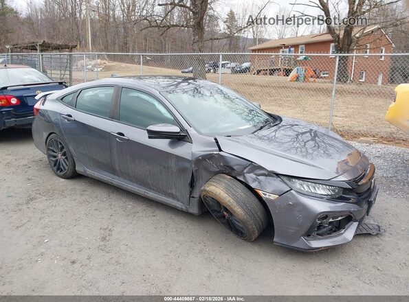 2HGFC1E53LH708417 2020 HONDA CIVIC SI Серый Передняя правая четверть