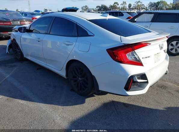 2HGFC1E56LH707004 2020 HONDA CIVIC SI White Tył lewy