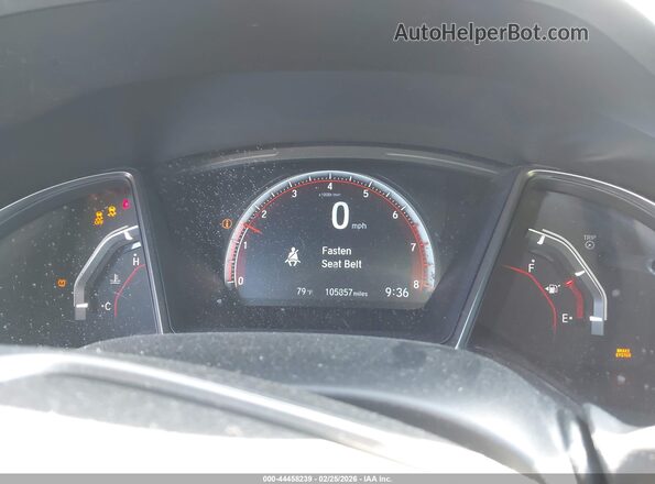 2HGFC1E59KH704144 2019 HONDA CIVIC SI Черный Вид задних сидений
