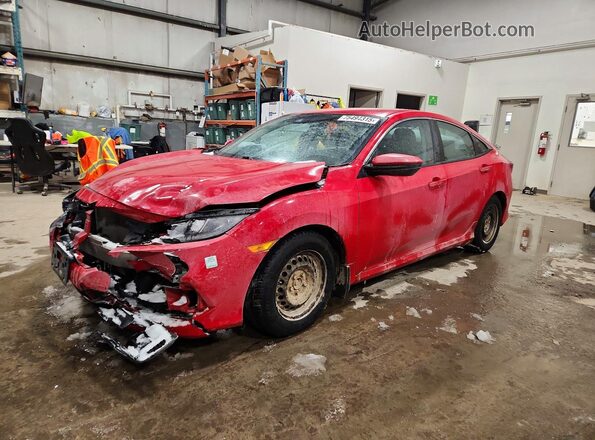 2HGFC2F55KH041630 2019 HONDA CIVIC Red Передня ліва чверть