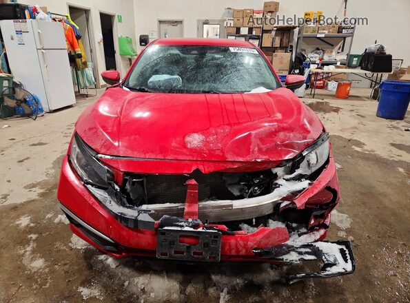 2HGFC2F55KH041630 2019 HONDA CIVIC Red Вид спереду