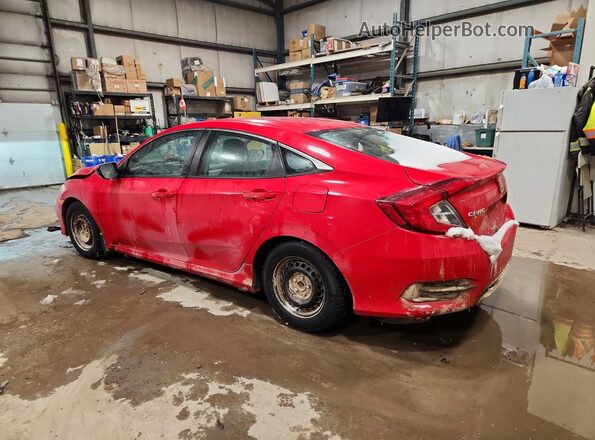 2HGFC2F55KH041630 2019 HONDA CIVIC Red Задня ліва чверть