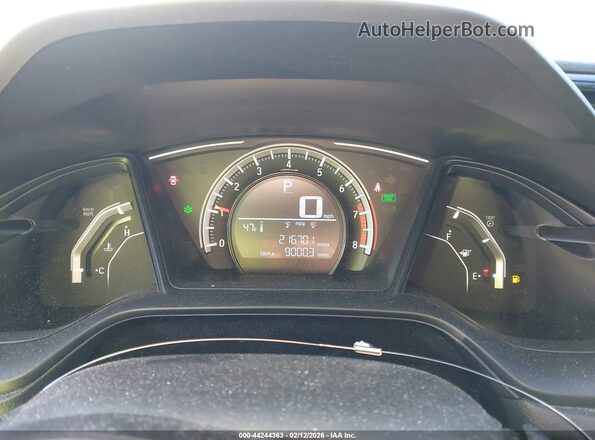 2HGFC2F56HH505422 2017 HONDA CIVIC Серебряный Вид задних сидений