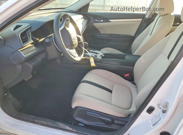 2HGFC2F60KH565809 2019 HONDA CIVIC White Front interior view