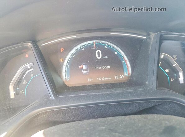 2HGFC2F61KH557914 2019 HONDA CIVIC White Instrument cluster view