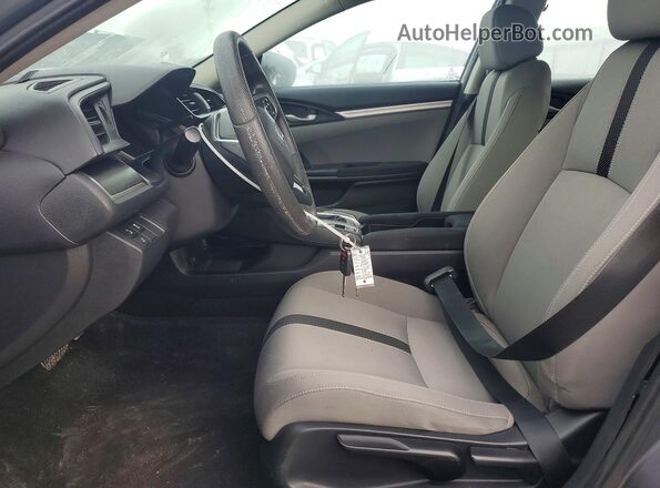 2HGFC2F64KH522820 2019 HONDA CIVIC Gray წინა სალონის ხედი