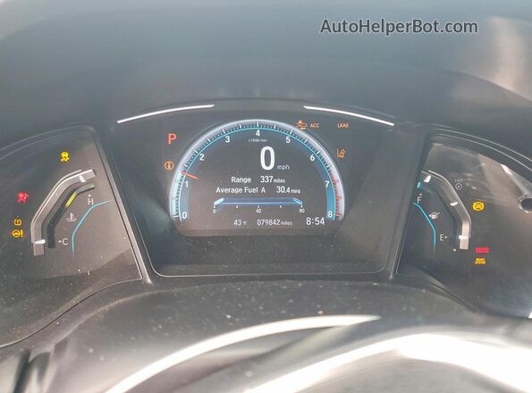 2HGFC2F64KH522820 2019 HONDA CIVIC Gray ხელსაწყოთა პანელის ხედი