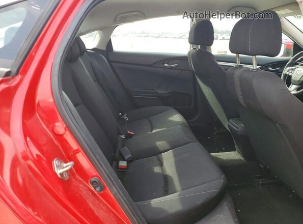 2HGFC2F65KH560895 2019 HONDA CIVIC Red Вид задніх сидінь