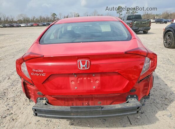 2HGFC2F65KH560895 2019 HONDA CIVIC Red Вид ззаду