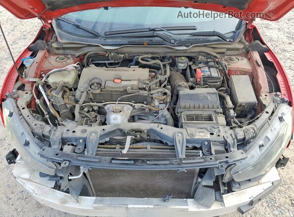 2HGFC2F65KH560895 2019 HONDA CIVIC Red Вид задньої частини салону