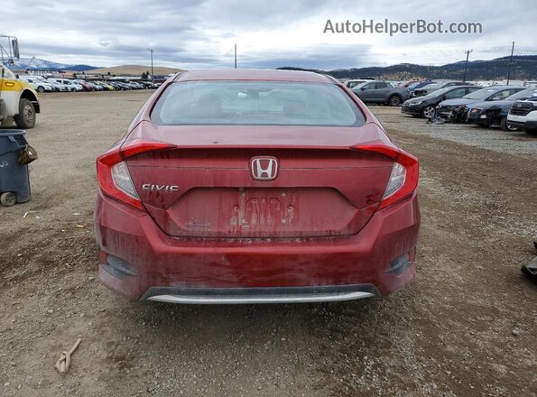 2HGFC2F66LH593311 2020 HONDA CIVIC Красный Вид сзади
