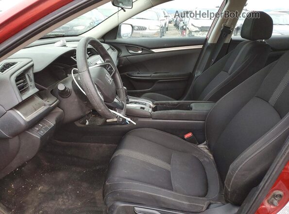 2HGFC2F66LH593311 2020 HONDA CIVIC Красный Вид салона спереди